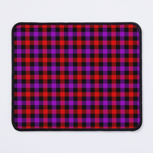 Item preview, Red And Purple Tiny Gingham Check Black  designed and sold by PatternTitan.