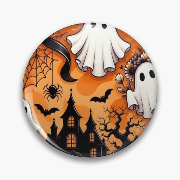 Item preview, Spooky Haunted House Halloween – Ghosts and Bats Creepy Horror Design designed and sold by RajDeals.