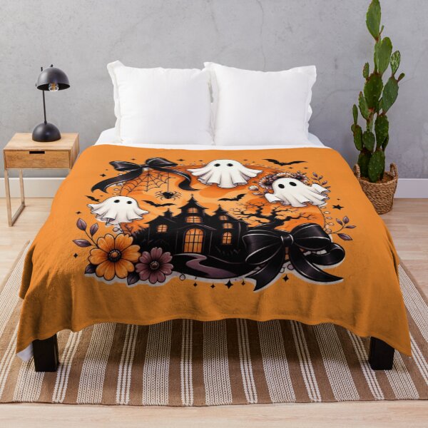 Item preview, Spooky Haunted House Halloween – Ghosts and Bats Creepy Horror Design designed and sold by RajDeals.