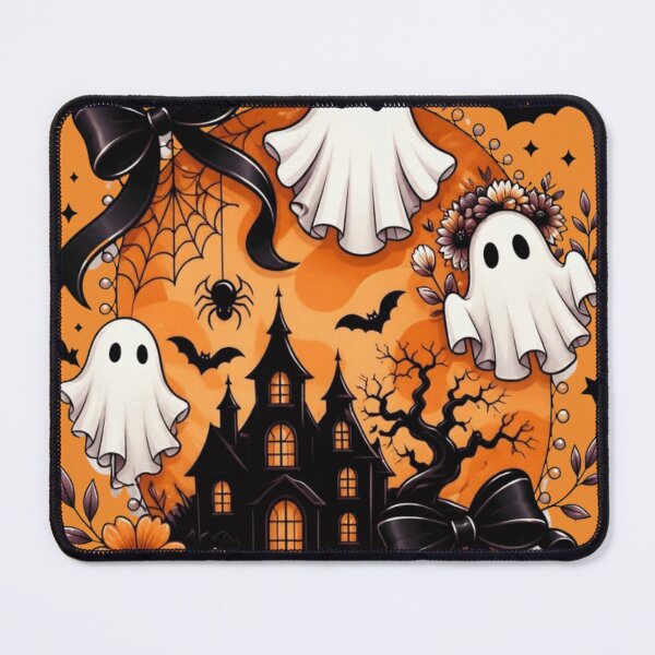 Item preview, Spooky Haunted House Halloween – Ghosts and Bats Creepy Horror Design designed and sold by RajDeals.