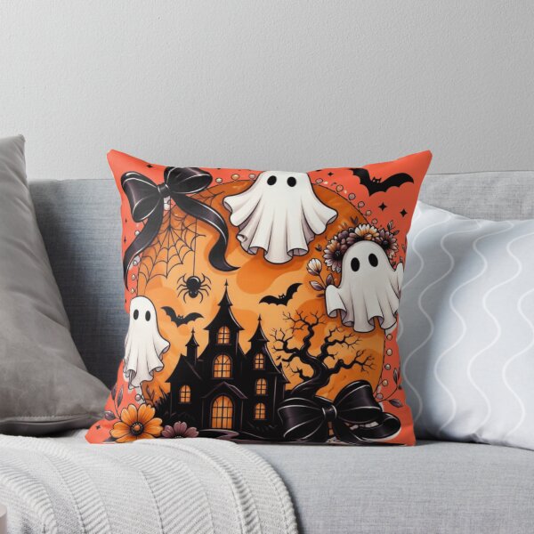 Item preview, Spooky Haunted House Halloween – Ghosts and Bats Creepy Horror Design designed and sold by RajDeals.