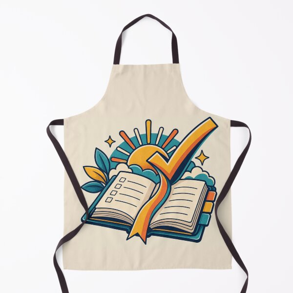 Item preview, Productivity Gift – Retro Planner Checkmark and Sunrise Design designed and sold by astersgraphics.