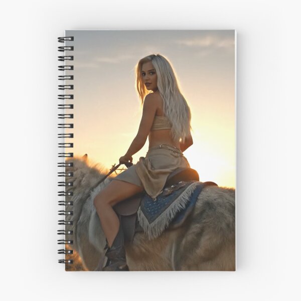 Item preview, Beautiful blonde huntress rides her wolf into the desert designed and sold by Segasprojects.