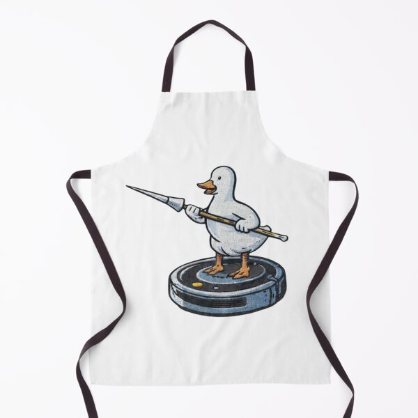 Item preview, Battle Duck on Robot Vacuum - Funny Warrior Duck designed and sold by yodaddydesigns.
