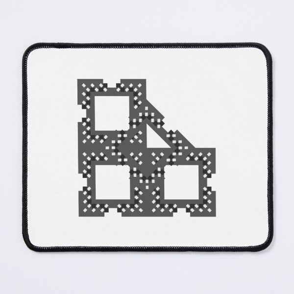Item preview, Monochrome Pixel Geometric Grid Pattern designed and sold by PoeticRecipeST.
