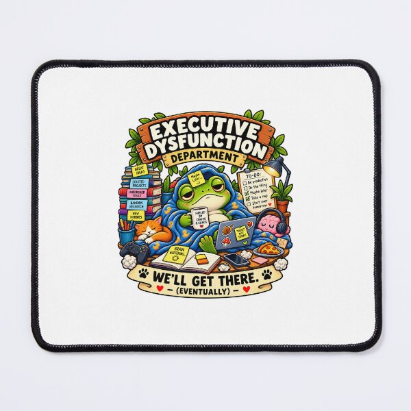 Item preview, Executive Dysfunction Frog – Funny ADHD Neurodivergent Humor Design designed and sold by madeinnature.