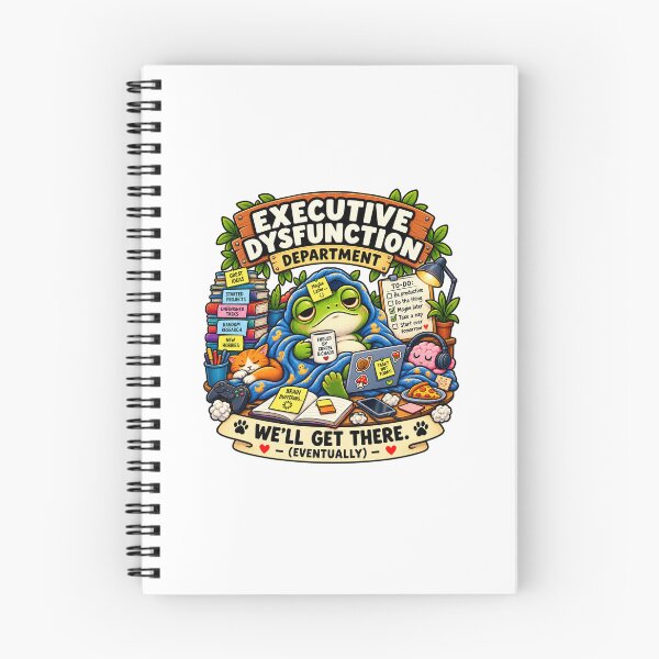 Item preview, Executive Dysfunction Frog – Funny ADHD Neurodivergent Humor Design designed and sold by madeinnature.