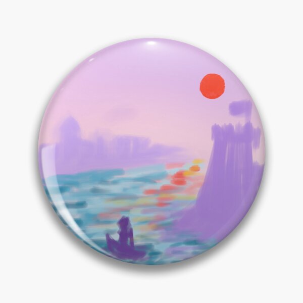 Artikelvorschau, Verträumtes Sonnenuntergangsschloss – impressionistische Kunst entworfen und verkauft von PoeticRecipeST.