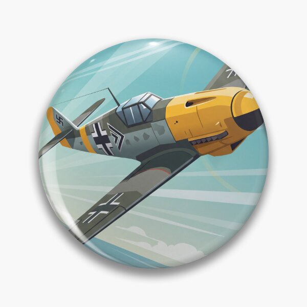 Item preview, Bf 109 Buchon WW2 Fighter Vector Illustration designed and sold by Airpower Art.