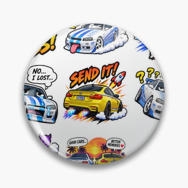 Item preview, Meme Sticker Pack (BOSS, VROOM, RACE, DRIFT MODE, BRUH, etc.) designed and sold by Debnath-Garage.