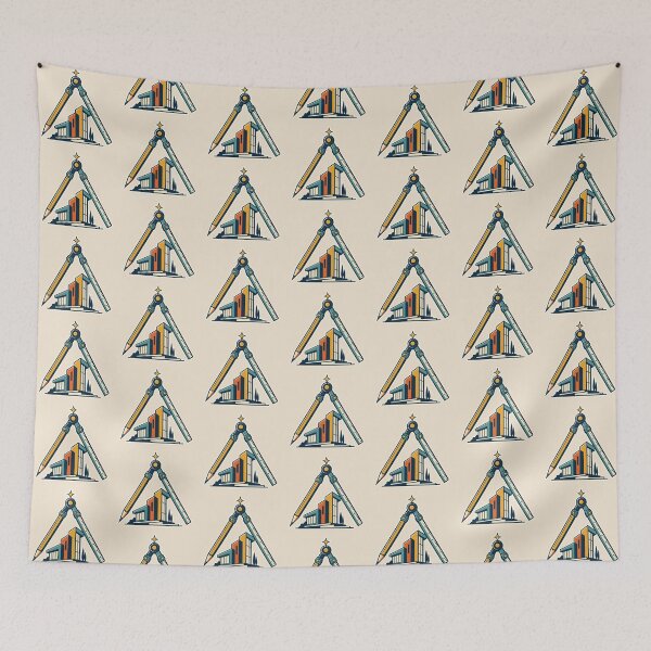 Item preview, Architect Gift – Retro Drafting Compass and Modern Building Design designed and sold by astersgraphics.