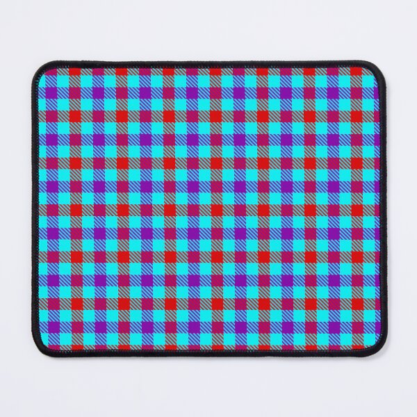 Item preview, Red And Purple Tiny Gingham Check Light Blue  designed and sold by PatternTitan.