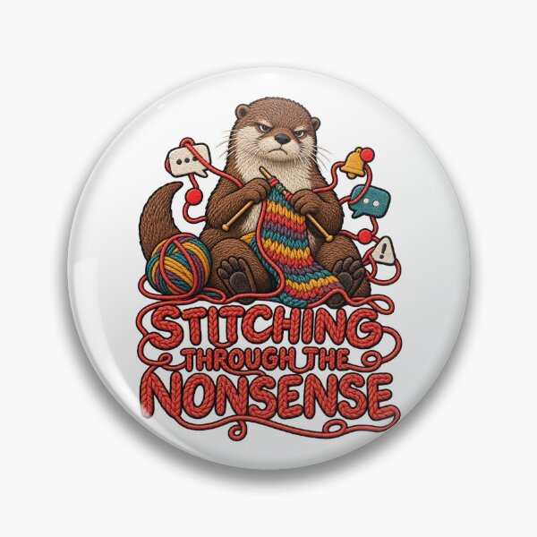 Item preview, Funny Knitting Otter for Yarn Lovers designed and sold by Gentlestate.