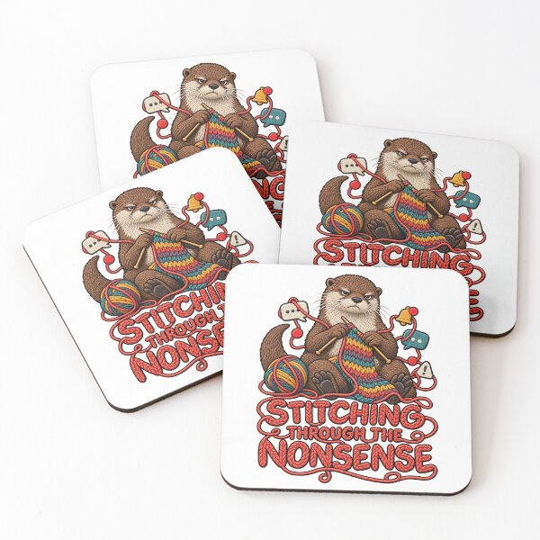Item preview, Funny Knitting Otter for Yarn Lovers designed and sold by Gentlestate.