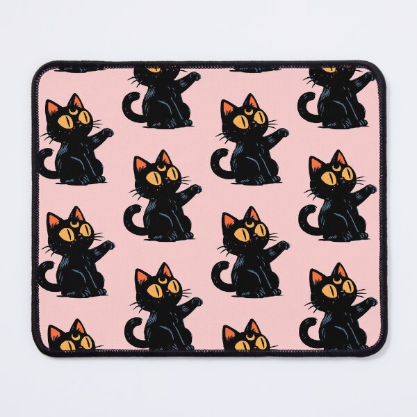 Item preview, Black Cat Crescent Moon Kawaii Anime Witchy Cat T-Shirt designed and sold by Catophile.