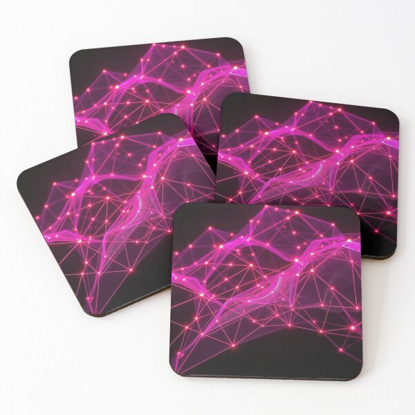 Item preview, Pink Magenta Network Plexus Glow designed and sold by IntelliMindDesigns.