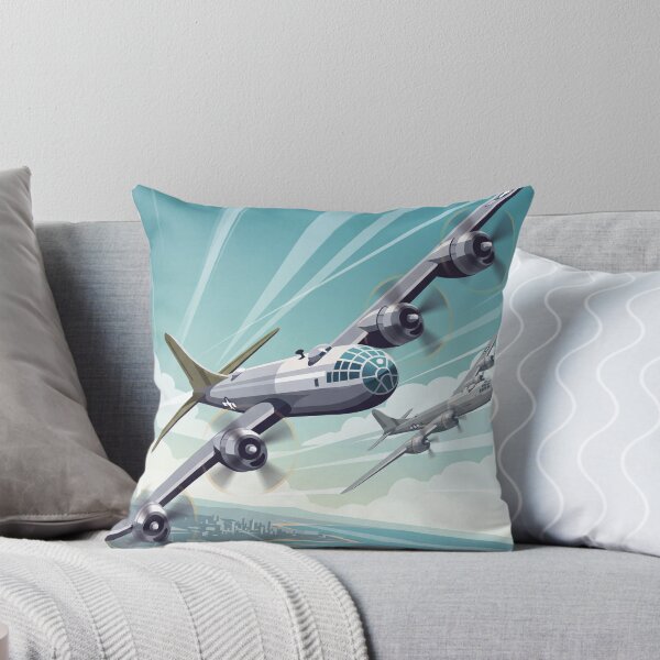 Artikelvorschau, B-29 Superfortress Bomber im Bankbereich – Vektorillustration entworfen und verkauft von Airpower Art.