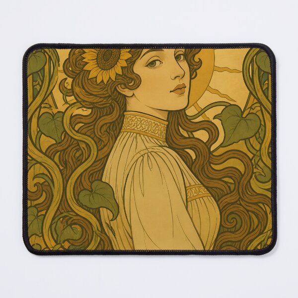 Item preview, Belle Epoque Woman Sunflower Summer Panel designed and sold by kuradoshanon.