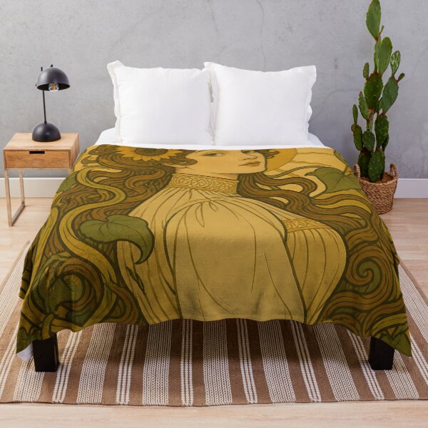 Item preview, Belle Epoque Woman Sunflower Summer Panel designed and sold by kuradoshanon.