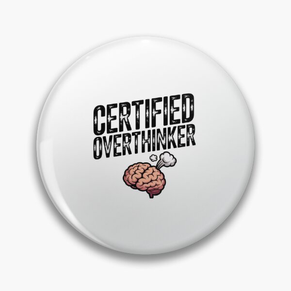 Item preview, Certified Overthinker Cartoon Typography Design designed and sold by Imaginarium of Chaos falcon88 .