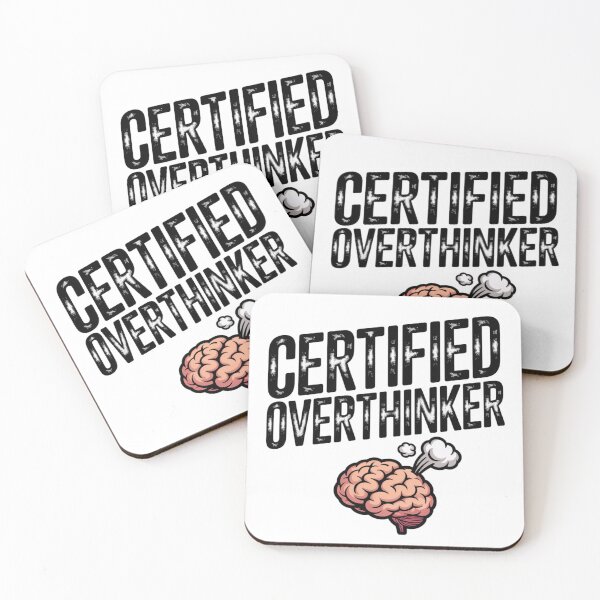Item preview, Certified Overthinker Cartoon Typography Design designed and sold by Imaginarium of Chaos falcon88 .