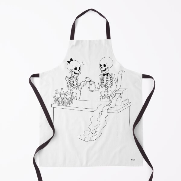 Item preview, Skeleton Couple Surviving the Grocery Bill designed and sold by Qenlo.