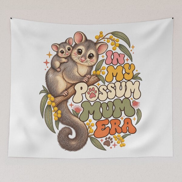 Item preview, In My Possum Mum Era Cute Mother Baby Possum Australian Mum Club designed and sold by Yellowriversss.