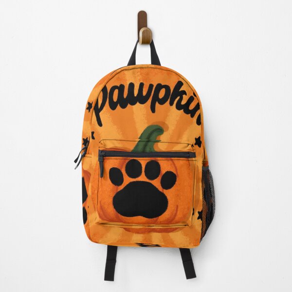 Item preview, Pawpkin Paw Print Pumpkin Halloween Art designed and sold by Moody Critters.