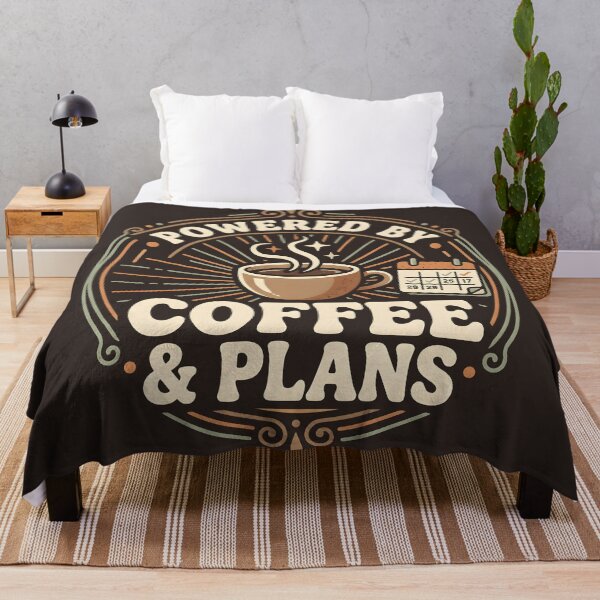 Item preview, Powered by Coffee & Plans Vintage Retro Badge designed and sold by hutofdesigns.