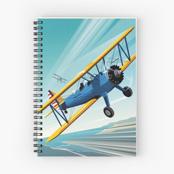 Item preview, Boeing Stearman Bi-Plane Vector Illustration designed and sold by Airpower Art.
