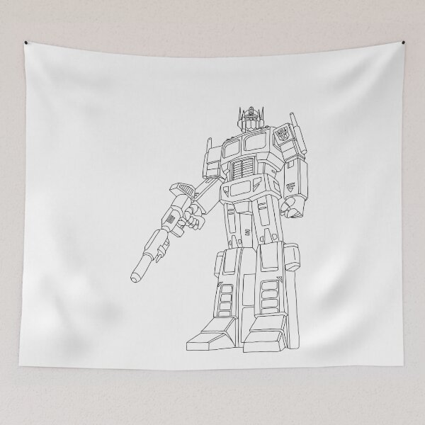 Item preview, Optimus Prime, arte lineal continuo, Cybertron, Autobot Transformer designed and sold by drdoodle92 Art.