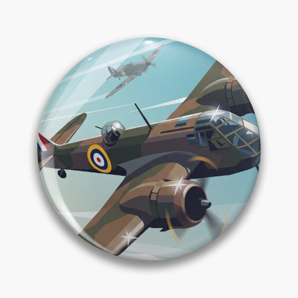 Artikelvorschau, Illustration des Bristol Blenheim Bombers entworfen und verkauft von Airpower Art.