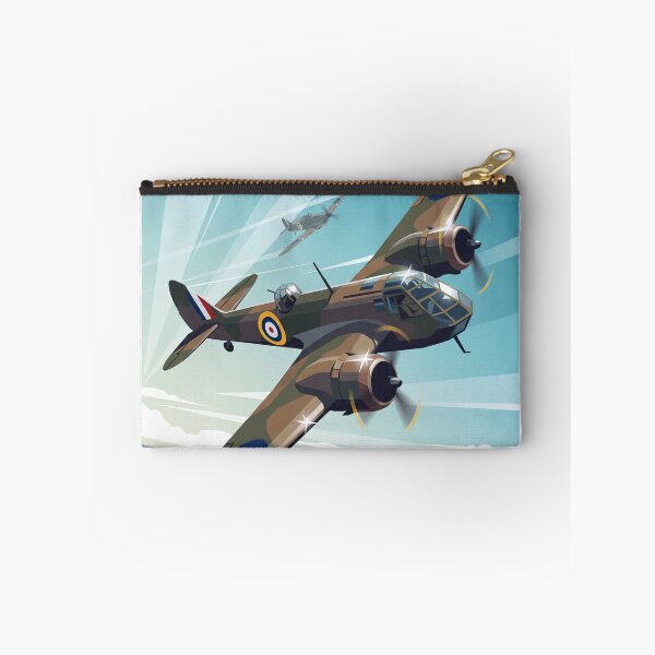 Item preview, Bristol Blenheim Bomber Banking Illustration designed and sold by Airpower Art.