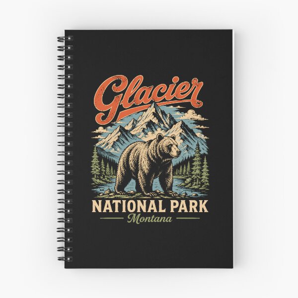 Item preview, Glacier National Park Montana Bear Vintage designed and sold by lorna-saway.