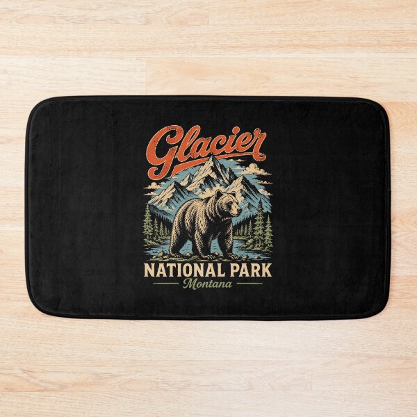 Item preview, Glacier National Park Montana Bear Vintage designed and sold by lorna-saway.