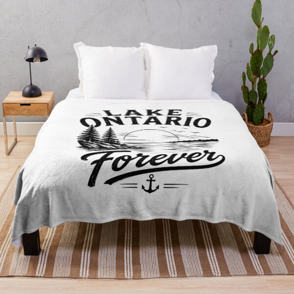 Item preview, Lake Ontario Forever T-Shirt – Vintage Sunset Lake Graphic Tee designed and sold by Artimax-Studio.