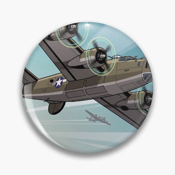 Item preview, B-24 Liberator Bomber Banking Illustration designed and sold by Airpower Art.