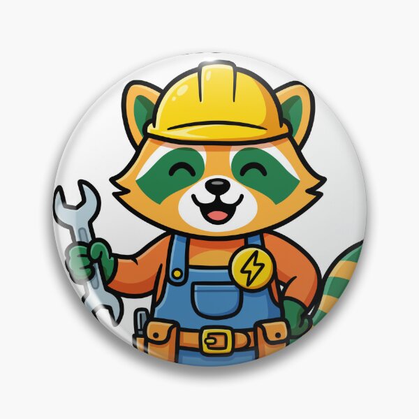 Item preview, Funny Electrician Raccoon Shockingly Good At My Job Graphic designed and sold by DiNata.