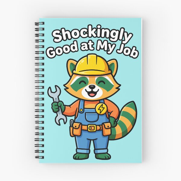 Item preview, Funny Electrician Raccoon Shockingly Good At My Job Graphic designed and sold by DiNata.