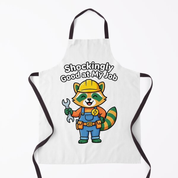 Item preview, Funny Electrician Raccoon Shockingly Good At My Job Graphic designed and sold by DiNata.