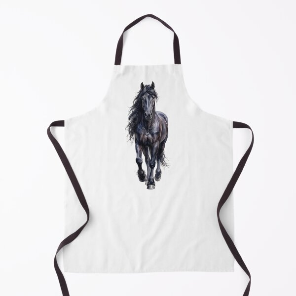 Item preview, Majestic Black Horse Watercolor Portrait designed and sold by Rutvain.