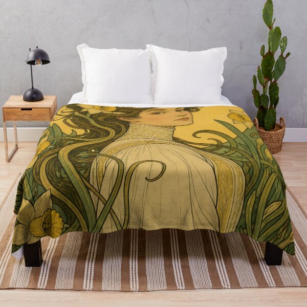 Item preview, Belle Epoque Woman Daffodil Spring Panel designed and sold by kuradoshanon.