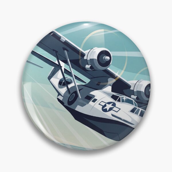 Item preview, PBY Catalina Flying Boat Vector Illustration designed and sold by Airpower Art.
