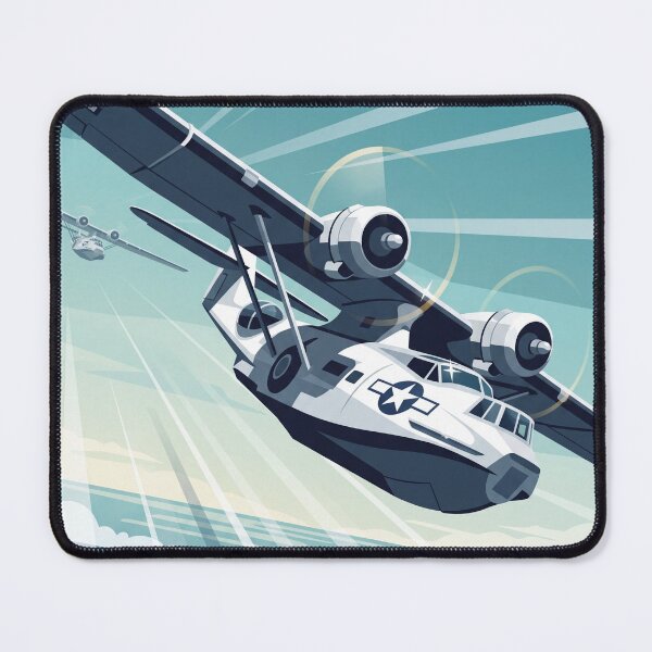 Item preview, PBY Catalina Flying Boat Vector Illustration designed and sold by Airpower Art.