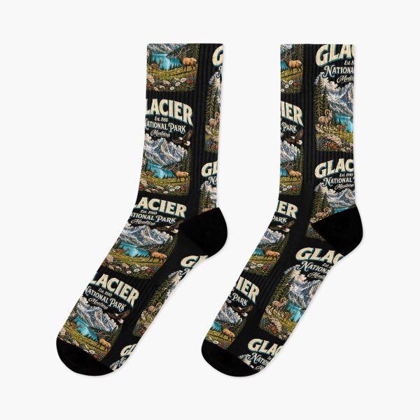 Item preview, Viajes al Parque Nacional Glaciar Vintage, Montana, Vida Silvestre, Naturaleza designed and sold by lorna-saway.