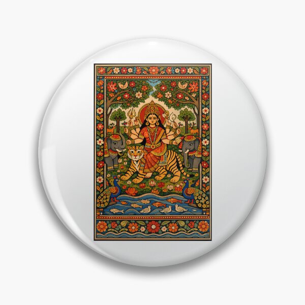 Artikelvorschau, Waldschutzgebiet Durga Traditionelle Madhubani-Kunst entworfen und verkauft von keener-kizziex.