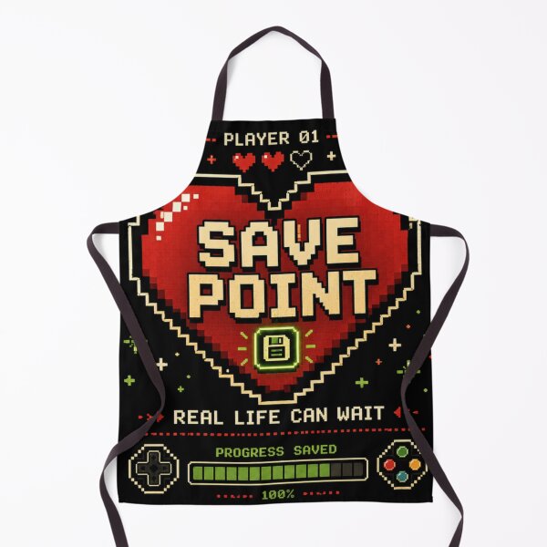 Item preview, Save Point Real Life Can Wait Retro Gaming Pixel Art Gamer Design designed and sold by TulipsArtDesigns .
