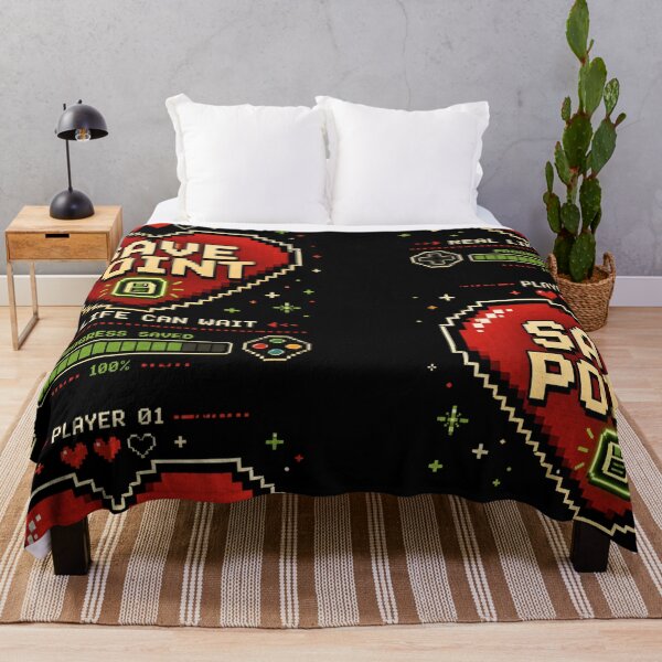 Item preview, Save Point Real Life Can Wait Retro Gaming Pixel Art Gamer Design designed and sold by TulipsArtDesigns .