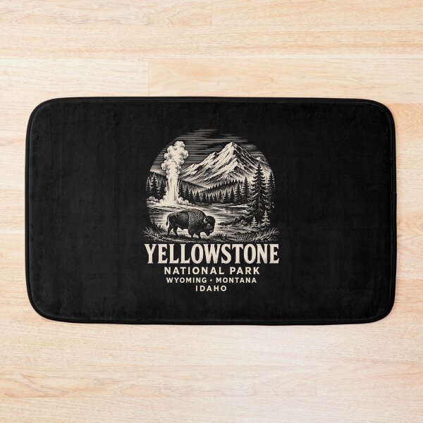 Item preview, Yellowstone National Park Vintage Bison Geyser designed and sold by lorna-saway.