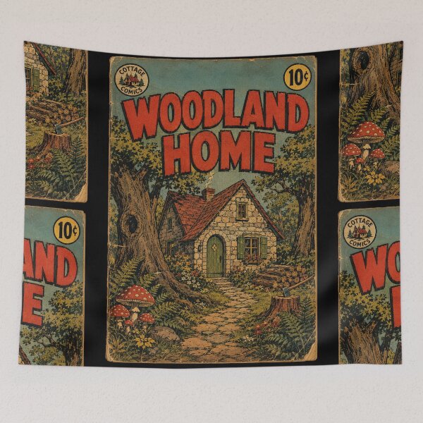 Item preview, Cozy Cottagecore Woodland Cottage designed and sold by bapupa.
